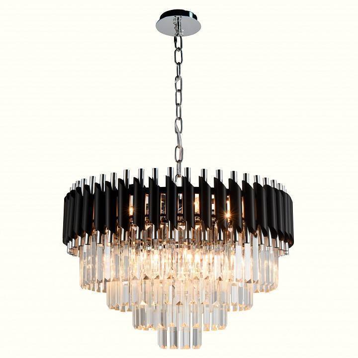 Подвесная люстра Natali Kovaltseva DARIAN 76017/10C CHROME BLACK