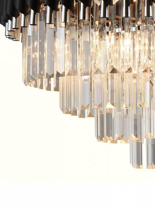 Подвесная люстра Natali Kovaltseva DARIAN 76017/10C CHROME BLACK