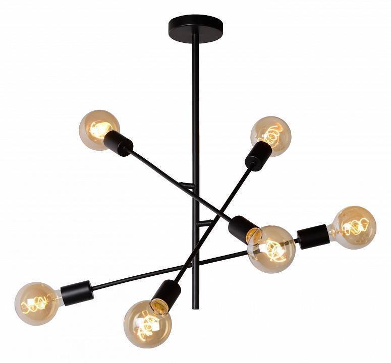 Люстра на штанге Lucide Lester 6 ламп 21119/06/30