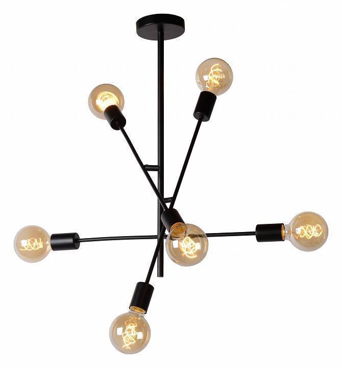 Люстра на штанге Lucide Lester 6 ламп 21119/06/30