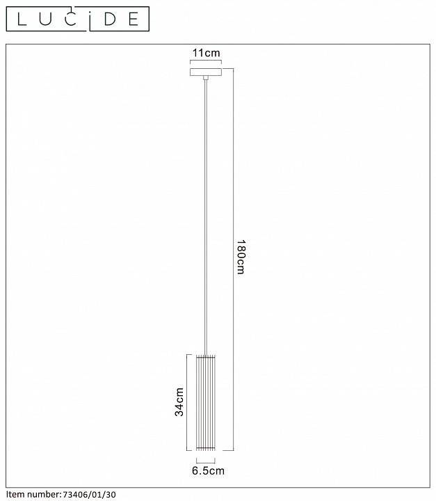 Подвесной светильник Lucide Lionel 73406/01/30