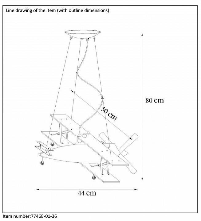 Подвесной светильник Lucide Focker 77468/01/36