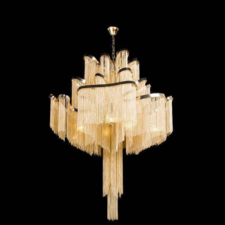 Подвесная люстра Loft It Stream 800 мм золотая 10208/800 Gold