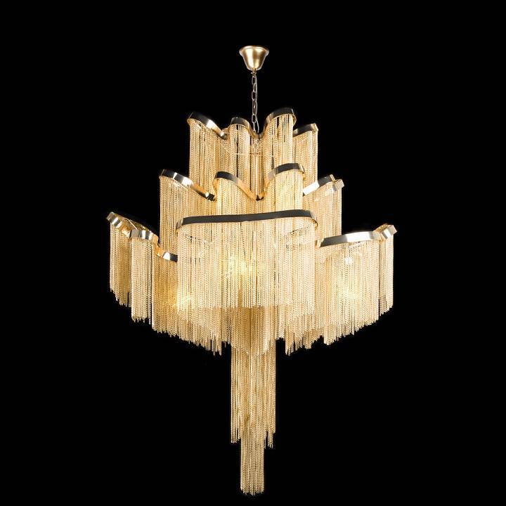 Подвесная люстра Loft It Stream 800 мм золотая 10208/800 Gold