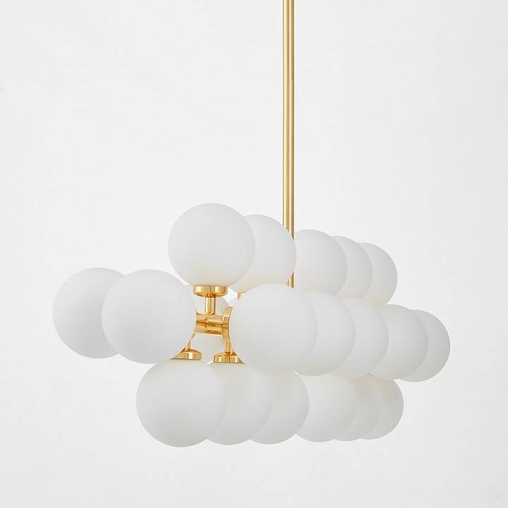 Люстра на штанге LUMINA DECO Marsiada 24 лампы золотая LDP 6033-24 GD