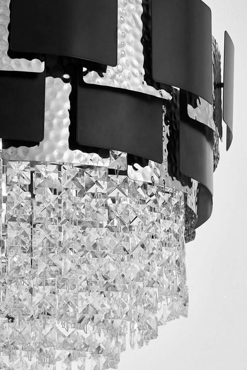 Подвесная люстра LUMINA DECO MOLINA LDP 7045-600 BK+CHR
