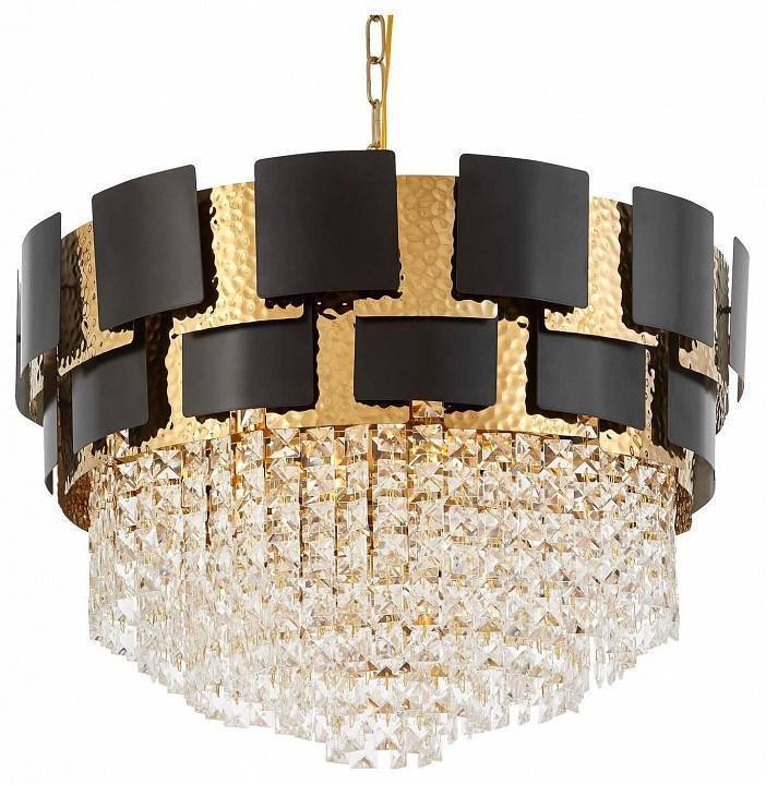 Подвесная люстра LUMINA DECO MOLINA LDP 7045-600 BK+GD