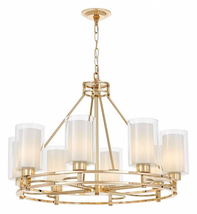 Подвесная люстра LUMINA DECO Marietta LDP 8025-8 F.GD+WT