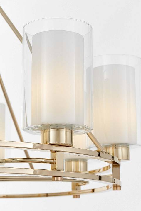 Подвесная люстра LUMINA DECO Marietta LDP 8025-8 F.GD+WT