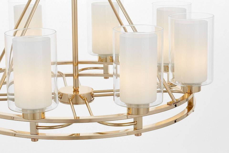 Подвесная люстра LUMINA DECO Marietta LDP 8025-8 F.GD+WT