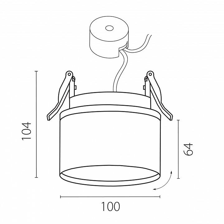 Встраиваемый светильник Lightstar Acuto 215856