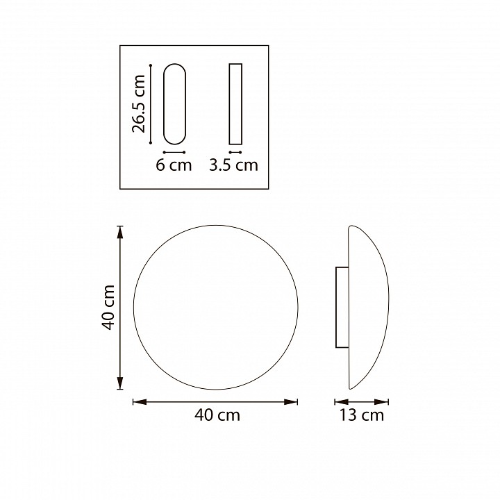 Накладной светильник Lightstar Genova 610646