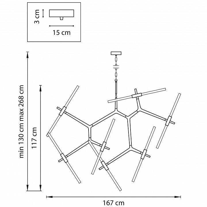 Подвесная люстра Lightstar Struttura 742147