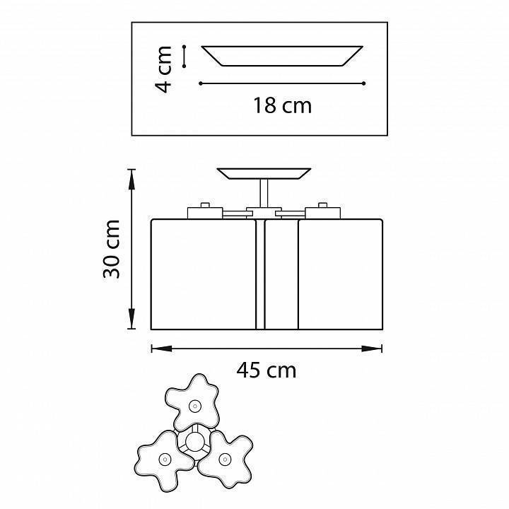 Потолочная люстра Lightstar Nubi 802037