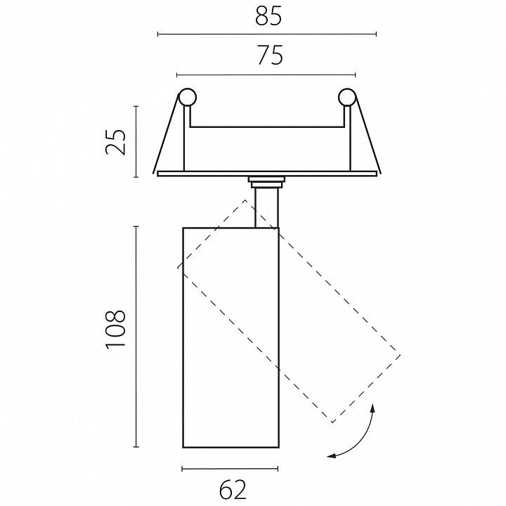 Спот Lightstar Alta Base A5147RS