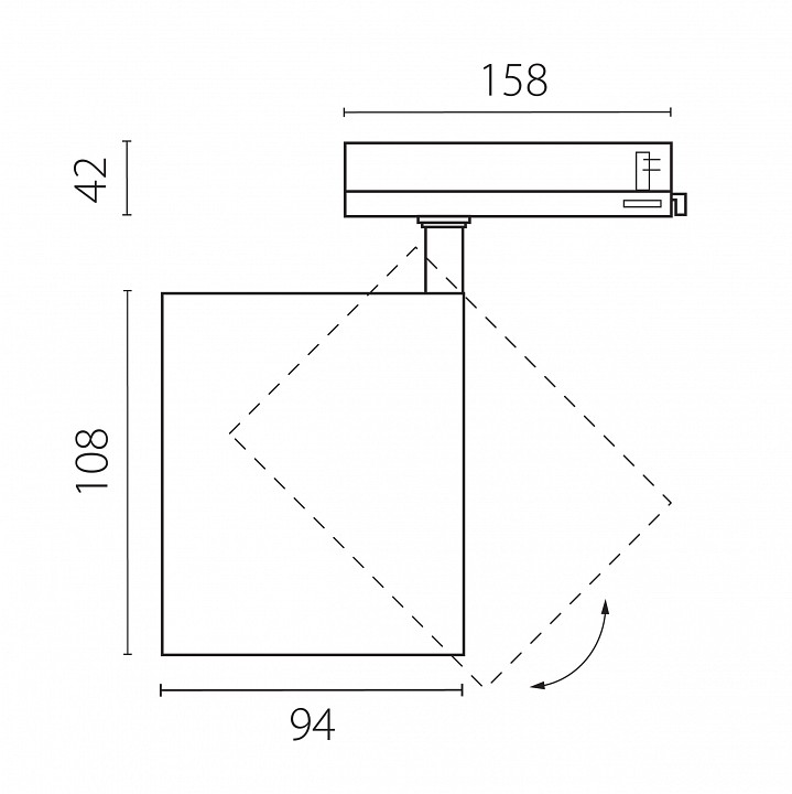 Светильник на штанге Lightstar Alta Base A5437QT