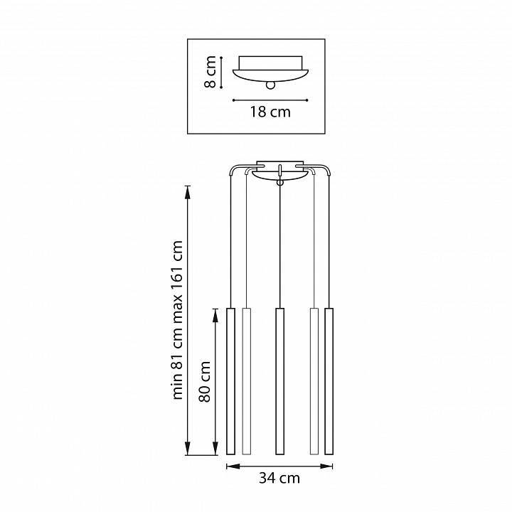 Подвесная люстра Lightstar Tubo L5T747447
