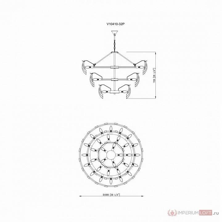 Подвесная люстра Moderli Justine 32 лампы V10410-32P
