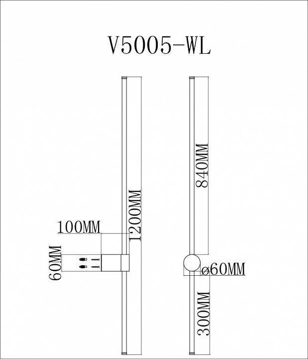 Бра Moderli Ricco V5005-WL