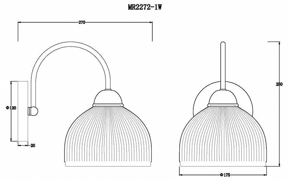 Бра MyFar Flora MR2272-1W