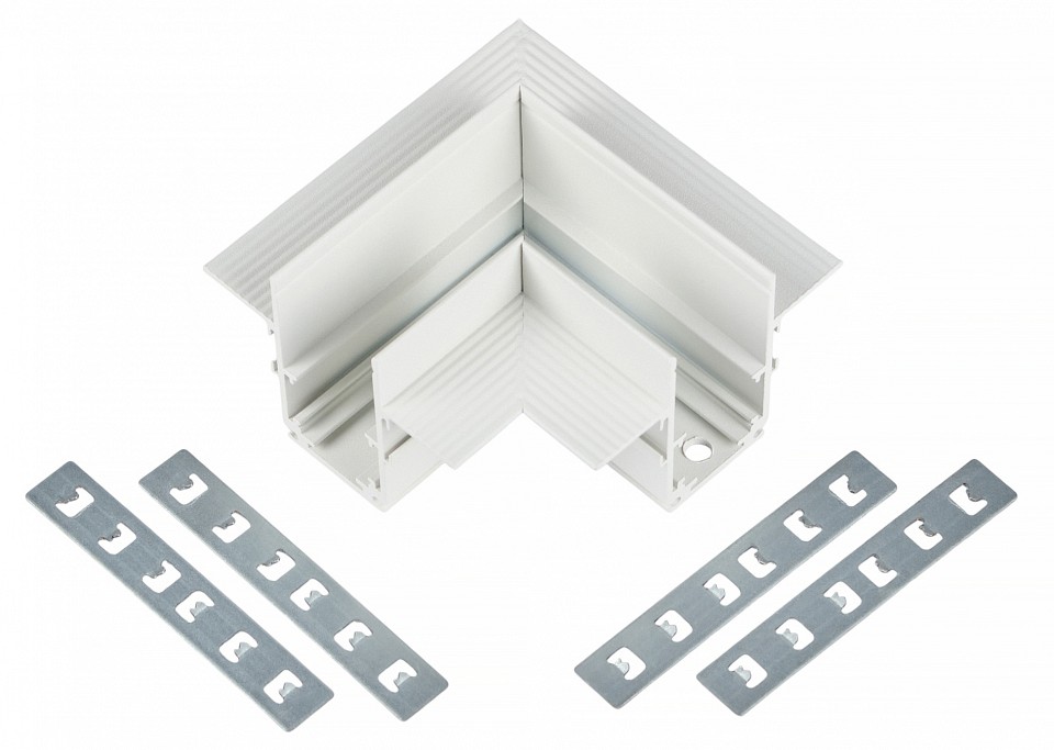 Соединитель угловой внутренний для треков встраиваемых MyFar  MT0200-CL-W