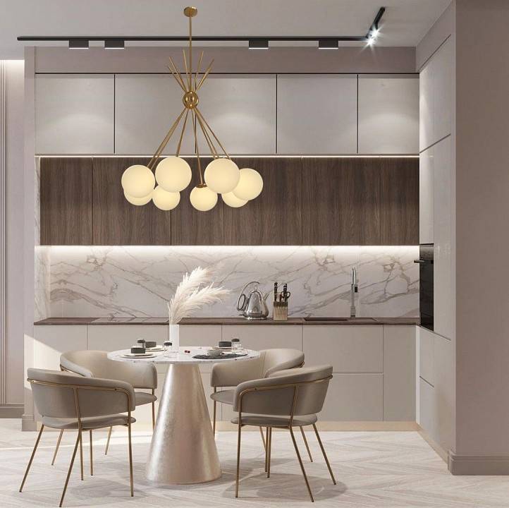 Люстра на штанге Milosh Tendence 763 8 ламп 0763CL-8AB