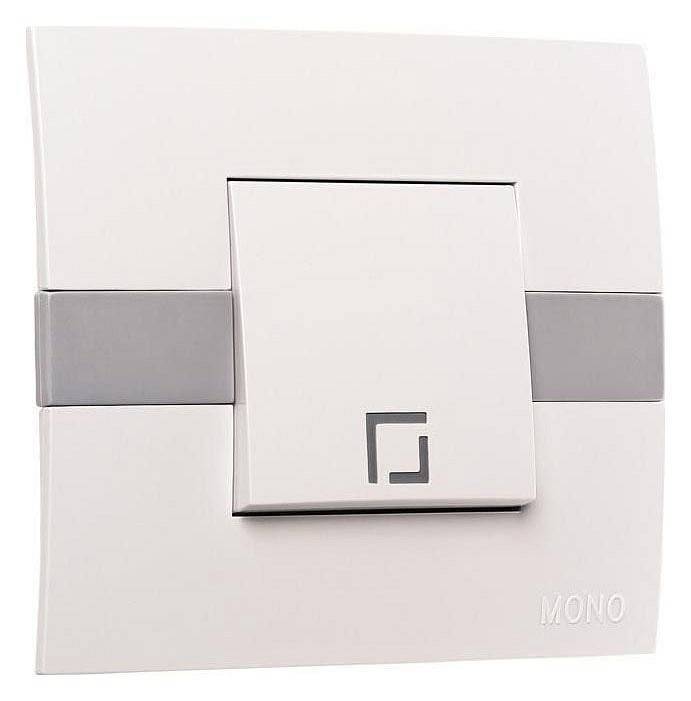 Выключатель одноклавишный с подсветкой Mono Electric Eсо 101-010101-101