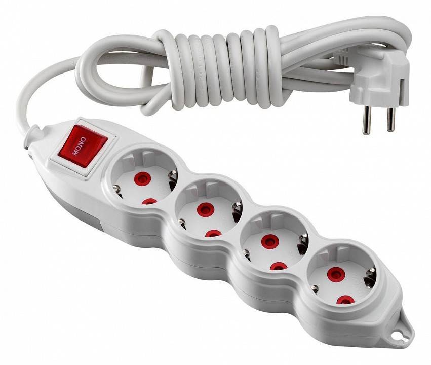 Удлинитель Mono Electric Orion 4 розетки 5 м с заземлением 150-011001-415