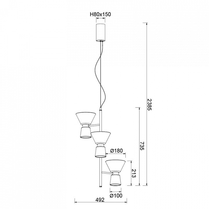 Подвесная люстра Mantra New York 9218