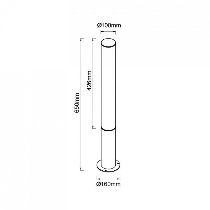 Наземный низкий светильник Mantra GANT 9281