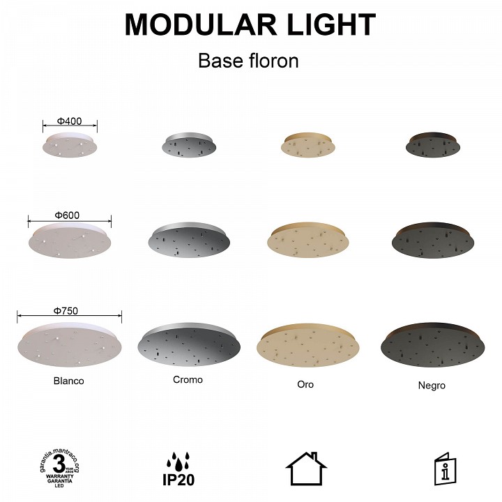 Основание Mantra Modular Light Florones 9368