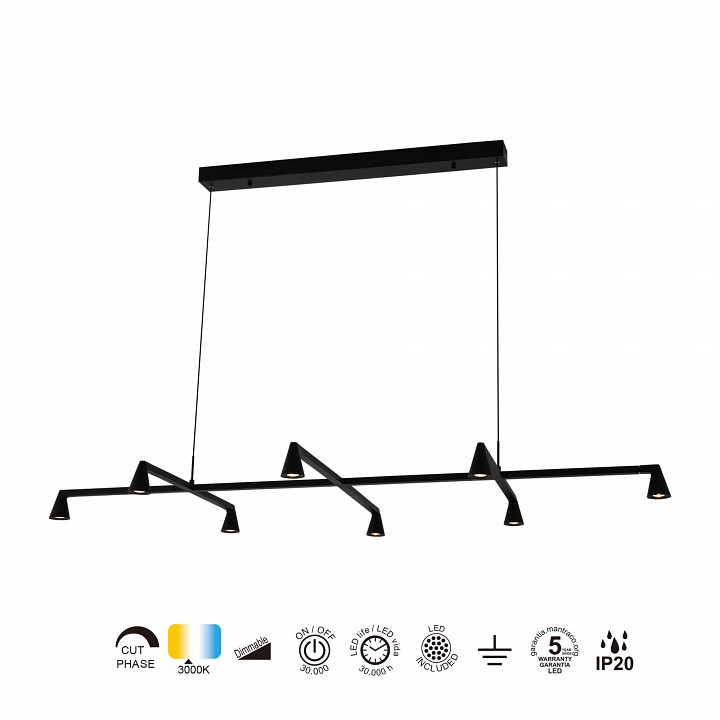 Подвесная люстра Mantra Africa 9408