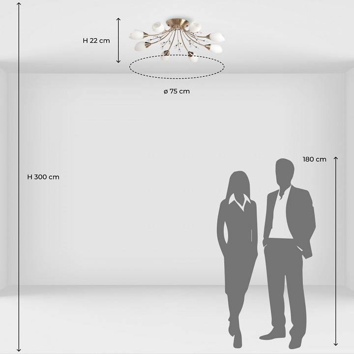 Потолочная люстра MW-Light Нежность 7 8 ламп 356015308