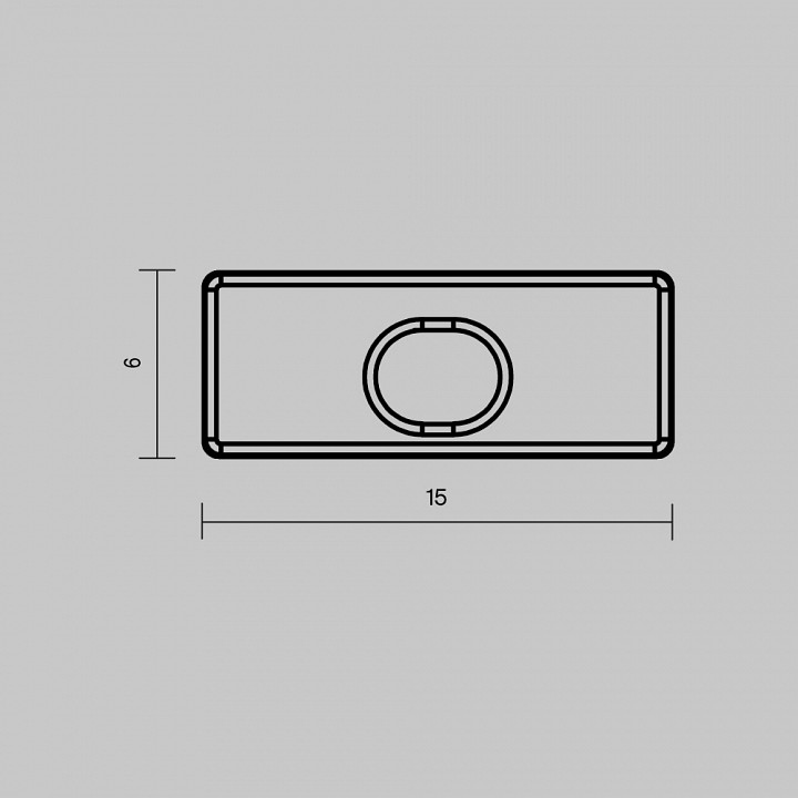 Заглушка для профиля Maytoni TRA001P черная 642019