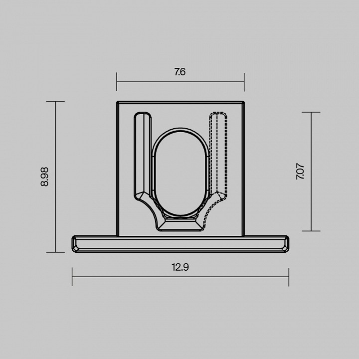 Заглушка для профиля Maytoni TRA012P белая 642068