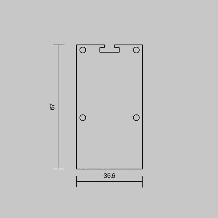 Заглушка для профиля Maytoni 642079