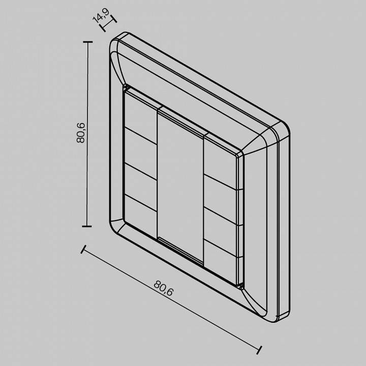 Панель управления сенсорная накладная Maytoni DALI 721042