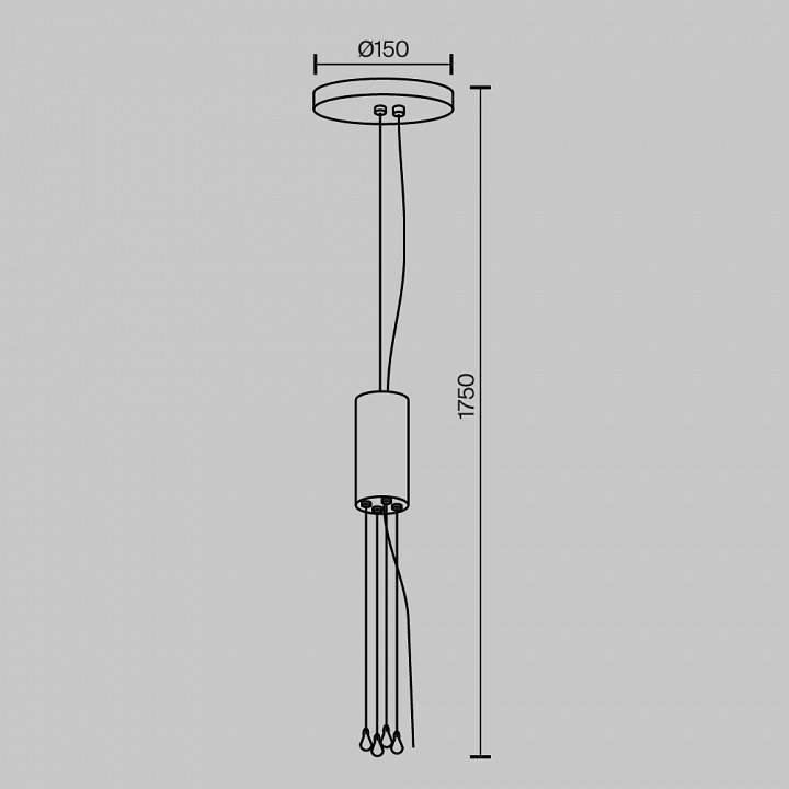 Подвес Maytoni Zon C032C-04-MG-1