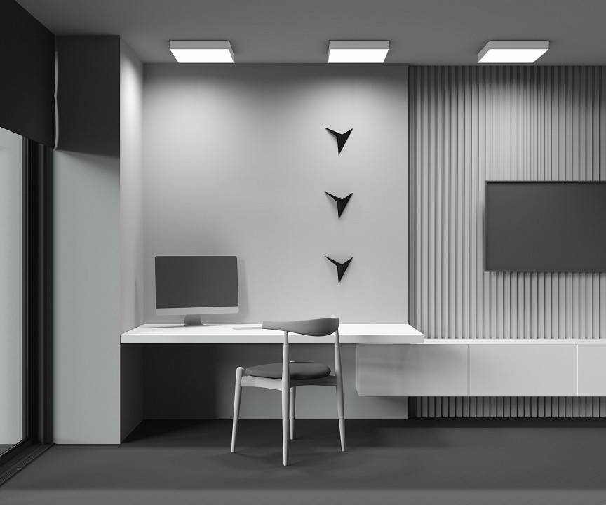 Потолочный светильник Maytoni Zon 45 Вт 4000 К квадратный белый C032CL-45W4K-SQ-W