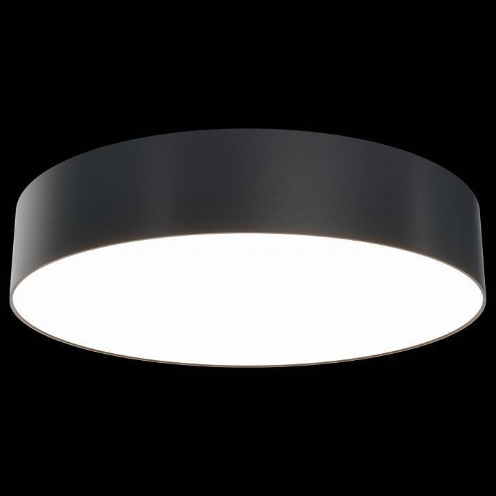 Потолочный светильник Maytoni Zon LED 43 Вт 3000 К черный C032CL-L43B3K