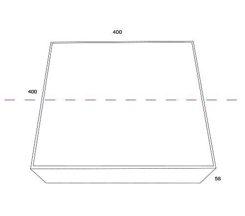 Накладной светильник Maytoni Zon LED 48 Вт 3000K черный квадратный C067CL-L48B3K