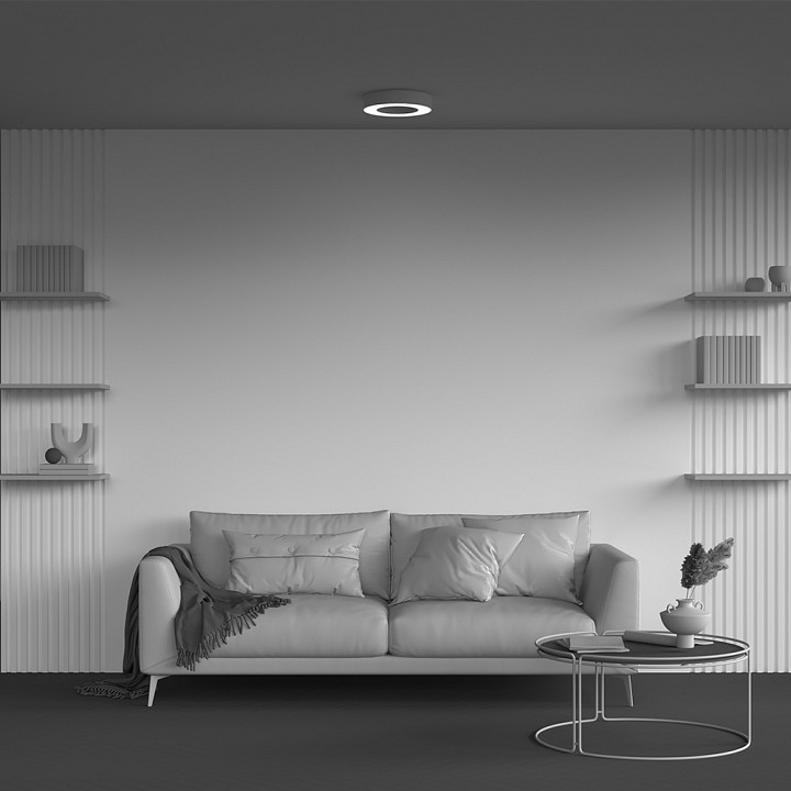 Накладной светильник  C093CL-24W4K-W