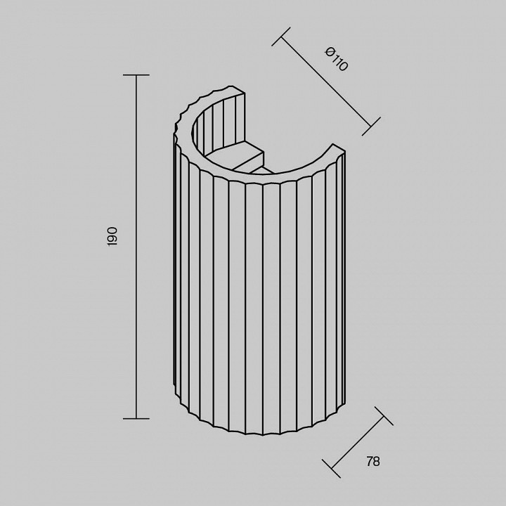 Накладной светильник Maytoni Parma C124WL-GU10-02-W