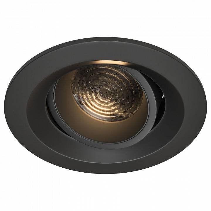 Встраиваемый светильник Maytoni Elem 7 Вт 4000 К черный DL052-L7B4K