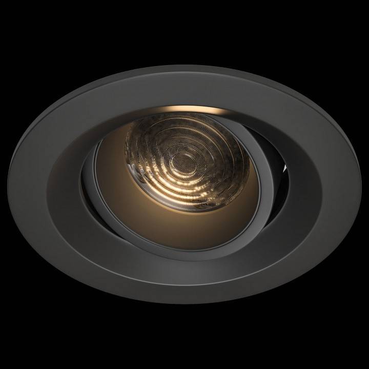 Встраиваемый светильник Maytoni Elem 7 Вт 4000 К черный DL052-L7B4K