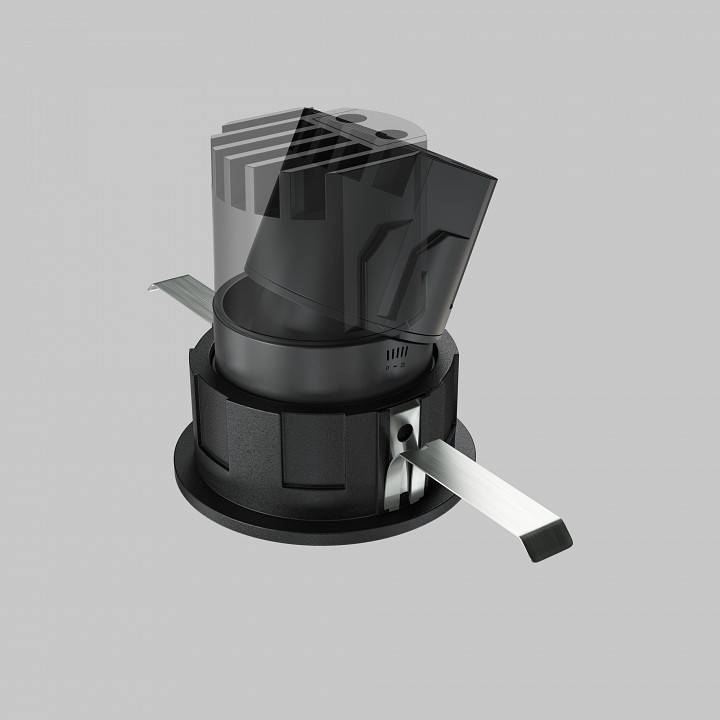 Встраиваемый светильник Maytoni Wise 7 Вт 3000 K черный DL057-7W3K-B