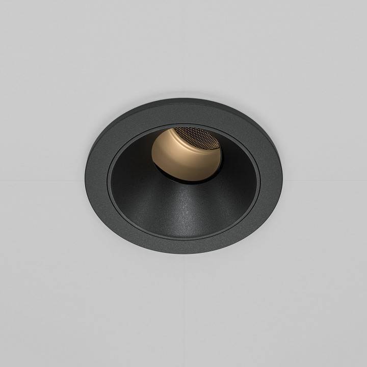 Встраиваемый светильник Maytoni Wise 7 Вт 3000 K черный DL057-7W3K-B