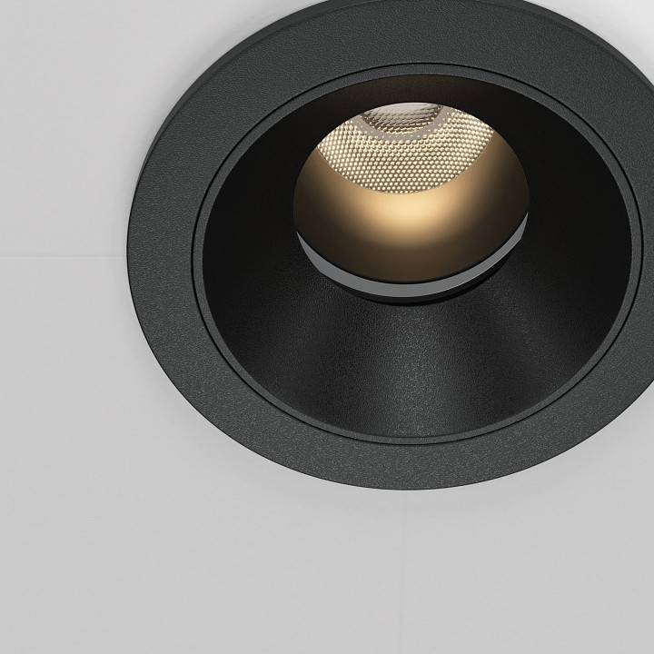 Встраиваемый светильник Maytoni Wise 7 Вт 3000 K черный DL057-7W3K-B