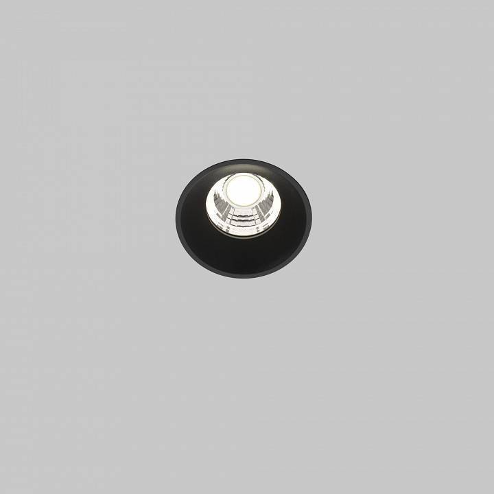 Встраиваемый светильник Maytoni Round DL058-7W4K-TRS-B