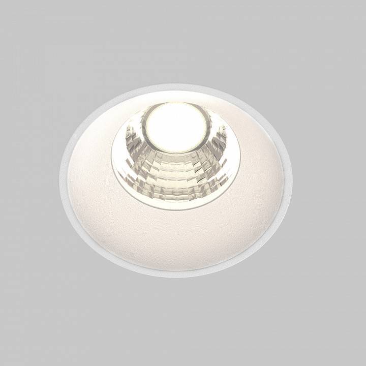 Встраиваемый светильник Maytoni Round DL058-7W4K-TRS-W